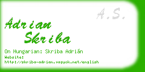 adrian skriba business card